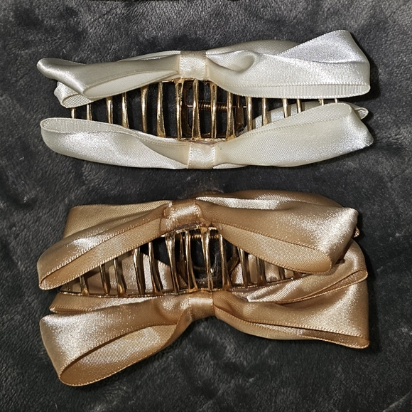 Set of 3 Big Bow Claw Clips - Picture 4 of 5